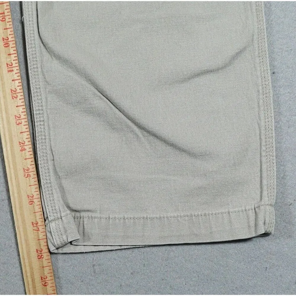 Carhartt Work Pants Size 40x28Gray Relaxed Fit Outdoor side Pocket‎ Tag 42x30